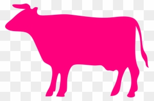 Pink Cow Clipart Collection - Cow Silhouette