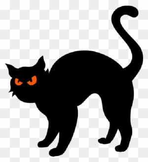 Black Cat Clip Art - Halloween Black Cat Clipart