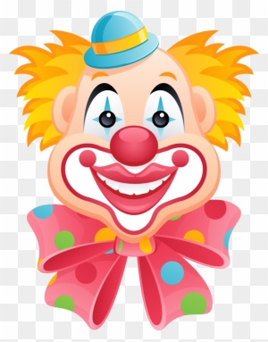 Patterns - Happy Clown Faces Clip Art
