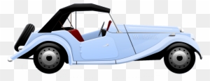 Blue Car Clipart Old Fashioned Car - Vintage Cars Clip Art Free