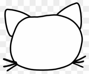 Cat - Cartoon Cat Face Outline