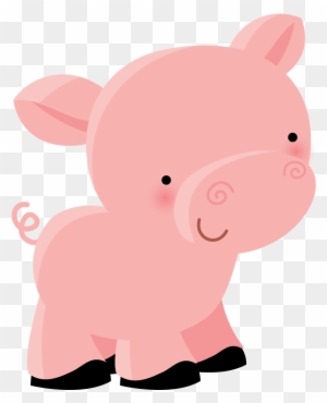 Cute Pig Clipart - Dibujos Animales De La Granja Png