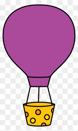 Purple Hot Air Balloon - Clip Art Hot Air Balloon