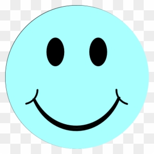 Blue Smiley Face Svg Clip Arts 594 X 595 Px - Green Smiley Face