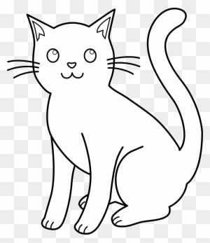 Clip Art Cat Black And White Drawing Free Transparent Png Clipart Images Download