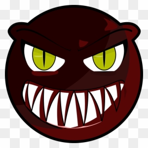 Angry Smiley Face Expression Emotion Eyes Cartoon - Scary Monster Face Cartoon