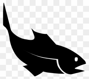 Fish Black And White Tropical Fish Clip Art Black And - Clip Art Transparent Fish