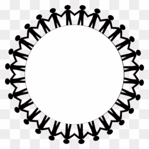 Pics Photos Friendship Circle Clip Art - Stick Figures Holding Hands In A Circle