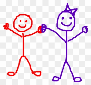 Stick Figure Kids Friends Clip Art At Vector Clip Art - Stick Figure Friends