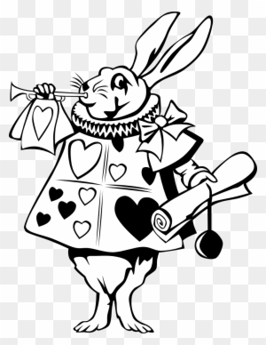 Clipart Info - Alice In Wonderland Black And White