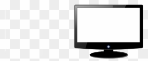 Fashionable Ideas Computer Screen Clipart Monitor Clip - Computer Monitor Black And White
