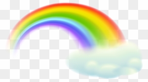 Rainbow Clipart Transparent Pencil And In Color Rainbow - Rainbow And Cloud Clipart