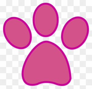 Pink Panther Clipart - Pink Panther Paw Print
