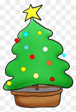 Christmas Tree With Christmas Decorations - Christmas Tree Clip Art