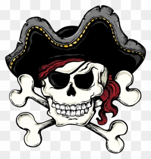 Skull And Bones Skull And Crossbones Piracy Clip Art - Pirate Skull And Crossbone