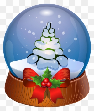 Christmas Tree Snow Globe Transparent Png Clip Art - Christmas Snow Globe Clip Art