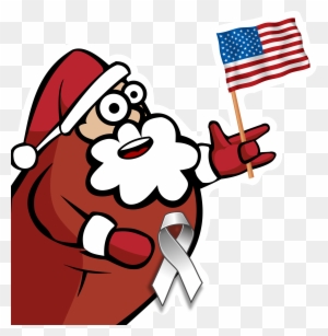 Funny Christmas Web - American Flag Christmas Clip Art