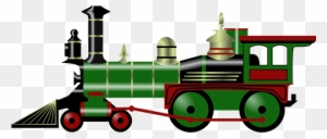 Steam Engine Train Old Transportation Toy - Christmas Train Clip Art