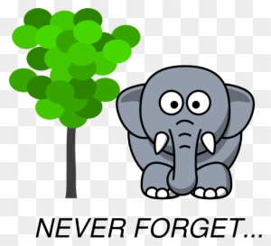 Elephant Clipart Memory - Elephant Never Forgets Clipart
