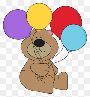 Bear With Balloons - Bear Holding A Balloon
