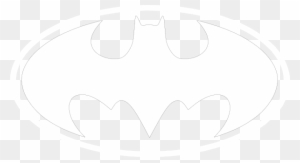 Batman Logo Clip Art - White Batman Logo Png