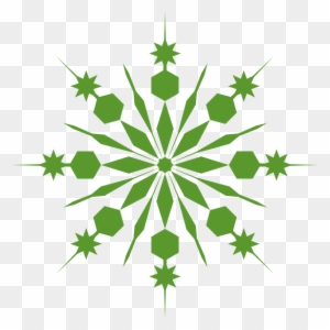 Green Snowflake Clipart - Snow Flakes .png .png