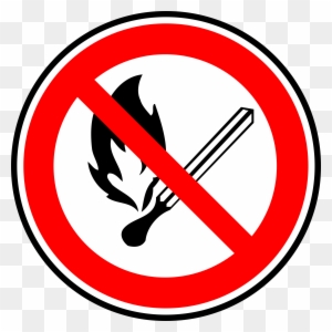 Match Clipart On Fire - Dont Play With Fire Sign