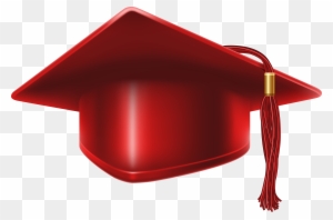 Red Graduation Cap Clip Art Image - Red Graduation Cap Png