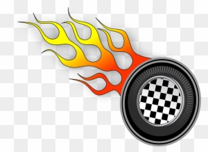 Racing Wheel, Flaming, Flame, Wheel - Hot Wheels