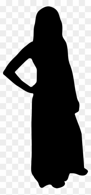 Public Domain Clip Art Image Illustration Of A Female - Muslim Woman Silhouette