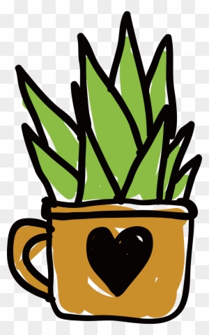 Customized Love Water Cup Planted Cactus - Cactus