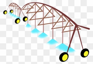 Conventional Farms Flood Their Fields And Spray Or - Farm Irrigation Clipart