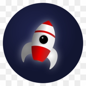 Clipart - Rocket In Space Clipart