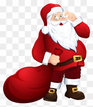 Santa Claus With Bag Png Clipart Image - Santa Claus Png