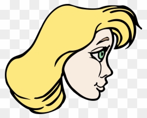 Profile Clipart Cartoon Face - Side Face Girl Clipart