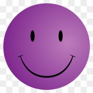 Free Printable Smiley Faces Clip Art - Purple Smiley Face