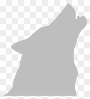 White Wolf Clipart Wolf Howl - Wolf Howling Silhouette White