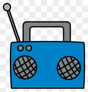 Blue Radio - Clipart Radio