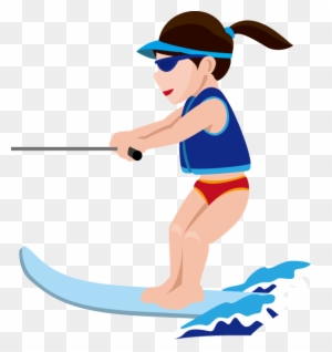 Water Skiing Sport Clip Art - Water Skiing Clipart