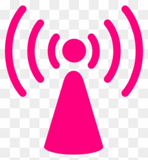 Tower Dark Pink Clip Art At Clkercom Vector - Wireless Access Point Icon