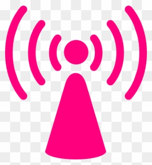 Tower Dark Pink Clip Art At Clkercom Vector - Wireless Access Point Icon