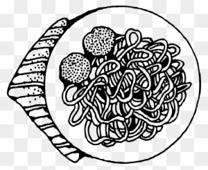 Onlinelabels Clip Art - Pasta Clipart Black And White