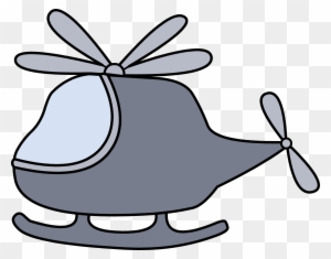 Clipart Whirlybird Little Gray Helicopter Free Clip - Helicopter Clipart
