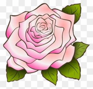 Pink Rose Clip Art At Clker Com Vector Clip Art Online - Pink Rose Clip Art