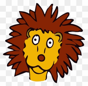 Free Lion Line Art Free Drawn Lion - Lion Cartoon Face Png