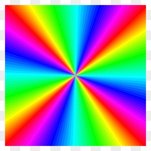 Rainbow Clipart Square - Rainbow Colors