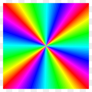 Rainbow Clipart Square - Rainbow Colors