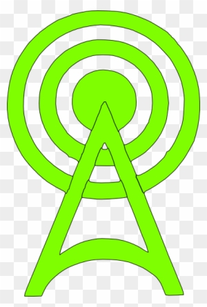 Green Radio Tower Icon - Cell Tower Icon Green