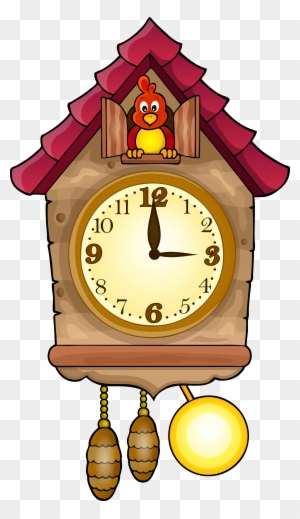 Cute Cuckoo Clock Png Clip Art - Clock Clipart