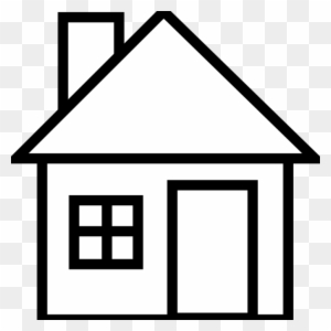 big house clipart black and white